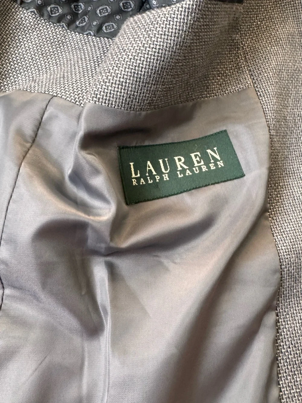 Lauren Ralph Lauren Men’s Gray Textured Blazer Sport Coat Size 41R
